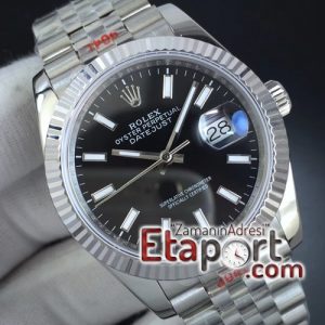 DateJust 36 SS 126234 GMF 11 Best Edition 904L Steel Black Dial Stick Markers on Jubilee