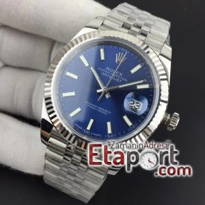 Rolex DateJust 41 mm 126334 REF Best Edition Blue Dial Stick Markers on Jubilee