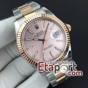 Rolex DateJust II super clon 41mm GMF Best Edition RG Wrapped Pink Sticks Dial on SSYG Oyster Bracelet A3235