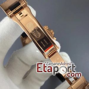 Rolex Daytona 116515 ARF Best Edition Rose Gold Dial on Black Rubber Strap 4130 Super Clone V2