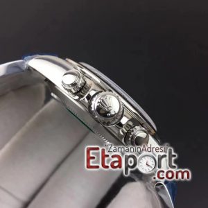 Rolex Daytona Eta saat silver noob 116520 Noob 11 Best Edition 904L SS Case and Bracelet Black Dial