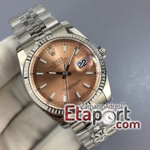Rolex Eta saat DateJust 36 ARF Best Edition 904L Steel Pink Dial on Jubilee Bracelet SH3135 V2
