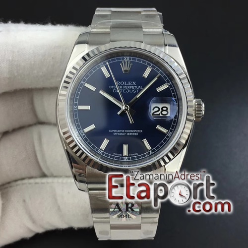 Rolex Super clon DateJust 36 116234 ARF 11 Best Edition 904L Steel Blue Dial on Jubilee Bracelet