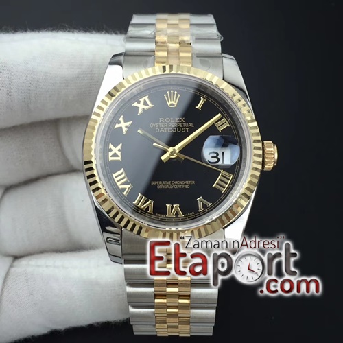 Rolex eta saat DateJust 36 116234 GMF 11 Best Edition YG Wrapped Black