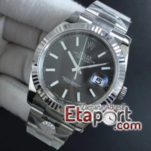 Rolex eta saat DateJust 41 mm 126334 ARF 11 Best Edition 904L Steel Gray Dial on Oyster Bracelet