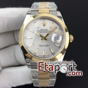 Rolex noob 3235 swiss clon DateJust II 41mm YG Wrapped Silver Sticks Dial on Oyster