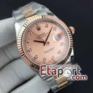 Rolex super clon DateJust II 41mm GMF 11 Best Edition RG Wrapped Pink Diamond Dial on SSYG Oyster 3535