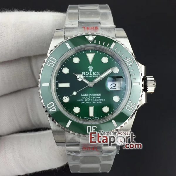 Eta saat Rolex Submariner 116610 LV Green Ceramic Noob Best Edition 904L 2836 V9