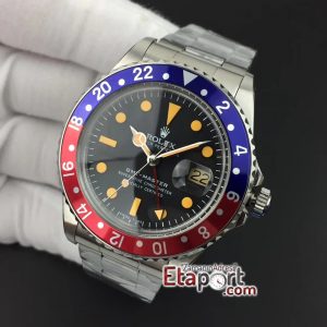 GMT-Master 1675 BlueRed Bezel BP Maker Vintage Markes Black Dial 2836