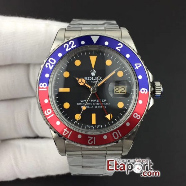 GMT-Master 1675 BlueRed Bezel BP Maker Vintage Markes Black Dial 2836