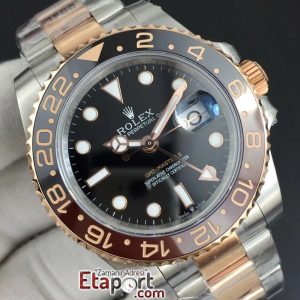 Rolex 2836 Swiss GMT-Master II CHNR BlackBrown Ceramic Bezel GMF 11 Best Edition on SSRG Bracelet 2836 Super Clone Eta Mekanizma