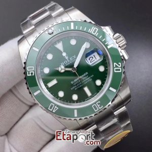 Rolex 3135 Submariner LV Green Ceramic And Green Dial 904L Steel