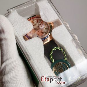 Rolex Daytona Rainbow Taşlı 4130 Super Clone Eta Mekanizma 316L Rose Çelik Kasa Taşlı Kadran Ve Bezel