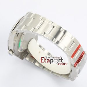 Rolex Eta Saat Oyster Perpetual Kırmızı Kadran 3132 Super Clone Eta Mekanizma 41mm 904L Çelik Kasa Kordon