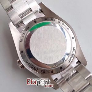 Rolex Milgauss 2824 ARF Yeşil Safir Cam Mavi Kadran