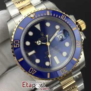 Rolex Submariner 2836 LB GMF 904L Steel Wrapped Bezel Blue Dial on SSYG Bracelet