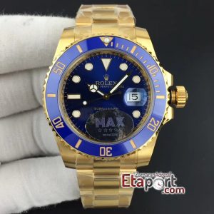 Submariner Full YG Wrapped VRF 11 Best Edition Blue Dial on Full YG Wrapped Bracelet 2836 MAX Version Super Clone Eta Mechanism